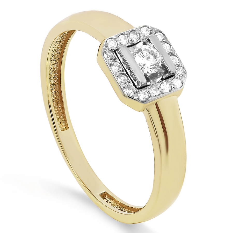 Кольцо, золото, бриллиант, 11-21455-1000